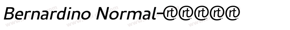 Bernardino Normal字体转换
